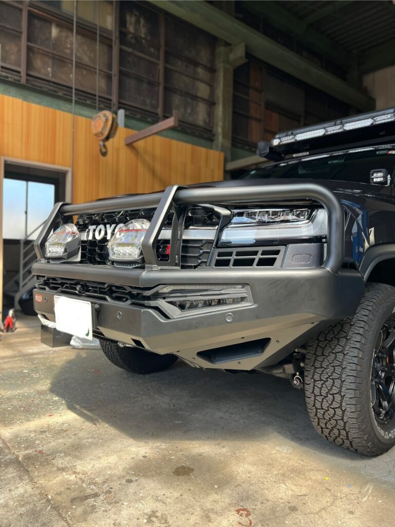 ランクル300カスタム ARBサミットMKⅡバンパー装着後