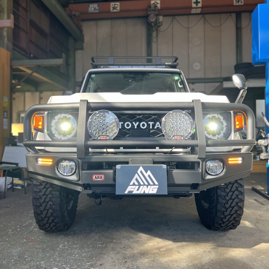 ランドクルーザー70（GDJ76）ARBデラックスバンパー装着車